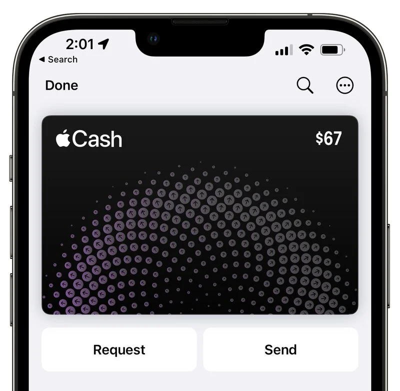 apple-cash-buttons - تکفارس اپل IOS 15.5