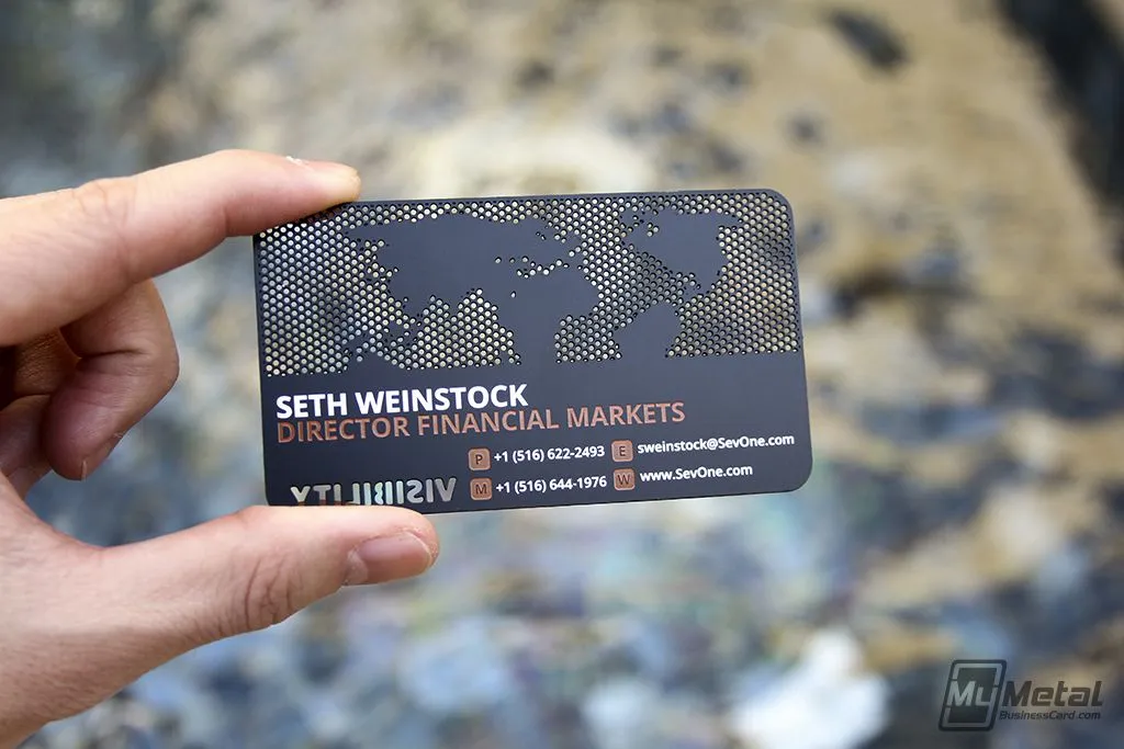 نقش کارت ویزیت فلزی