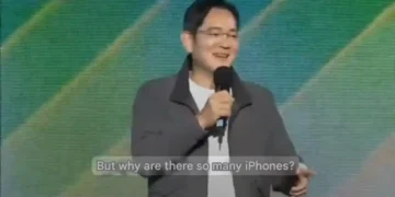 واکنش رئیس سامسونگ به تعداد زیاد آیفون‌ها در یک رویداد عمومی + ویدئو