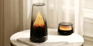 هواوی روتر X3 Pro را معرفی کرد: طراحی هنری شیشه‌ای با کوه مینیاتوری و نورپردازی پویا